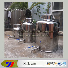 Stainless Steel Milk Churn 100 Liters Milk Pail with Discharge Valve